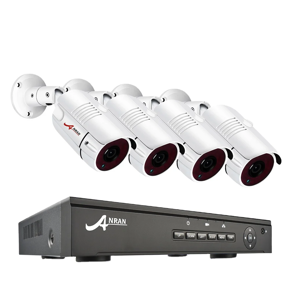  ANRAN Высокое качество Новый дизайн 30 м система ночного видения POE камера 1536P 3MP открытый 8CH NVR безопасности CCTV Камера