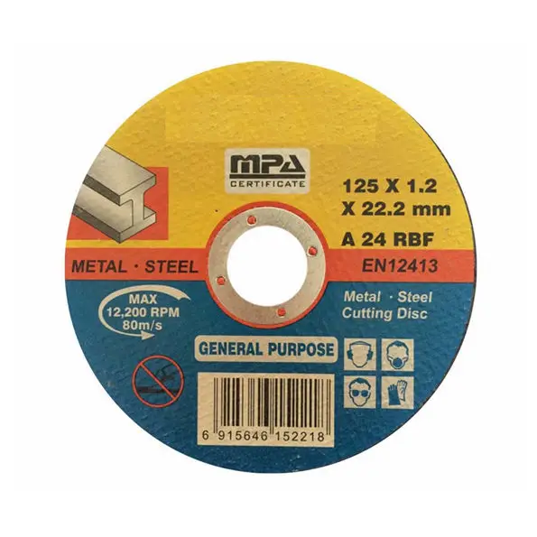 Metal cutting disc 4 inch 125mm abrasive cutting disc iron steel cutting and grinding disc for metal