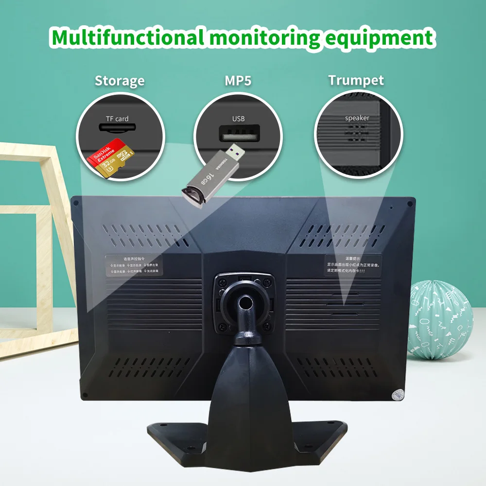 10 1 дюймовая Проводная система камер BSD 360 MP5 4K 2K сенсорный монитор видеорегистратор автомобильная черная коробка безопасности автомобиля