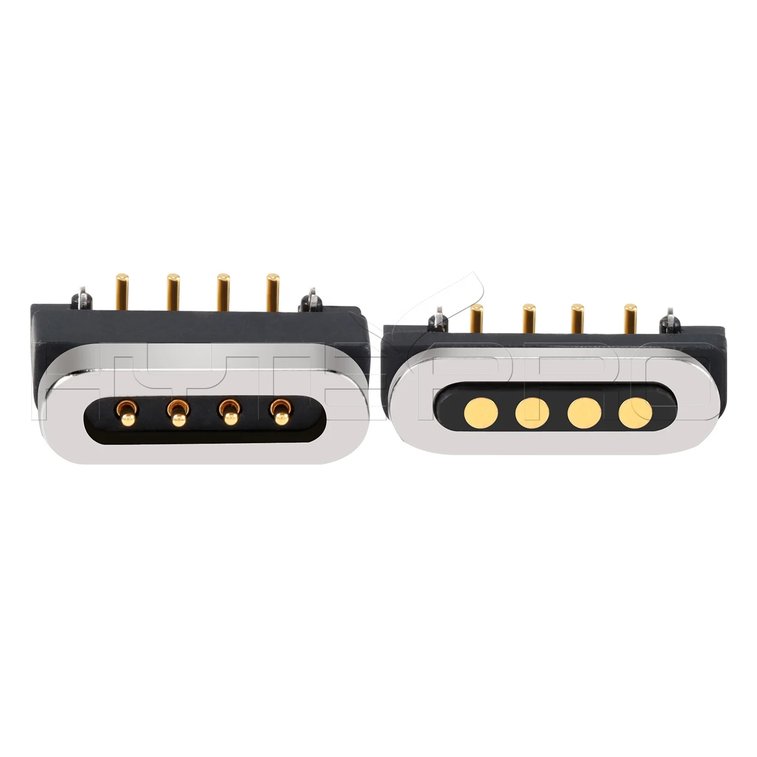 Anti reverse 4pin spring magnetic battery charger cable male female connectors