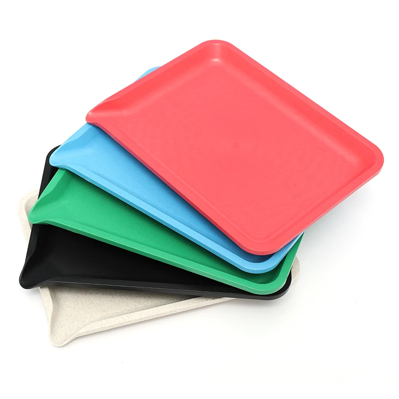 Wholesale New Design Plant Fiber Smoking Tray Degradable Custom Tobacco Rolling Tray