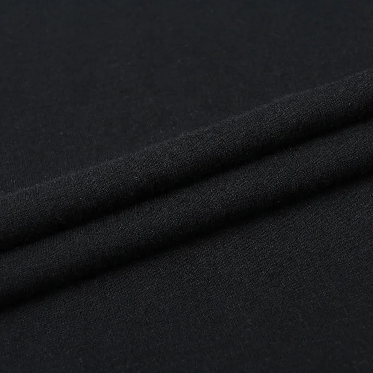 Самые популярные трикотажные дышащие черные Стрейчевые Трикотажные изделия из полиэстера и вискозы