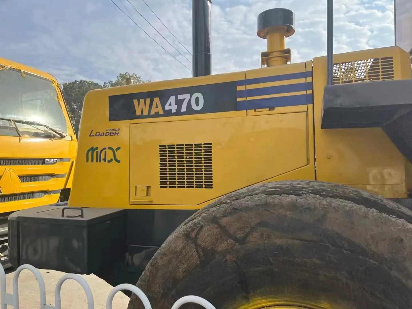 Original Japanese wheel loaders used Komatsu 470 for sale