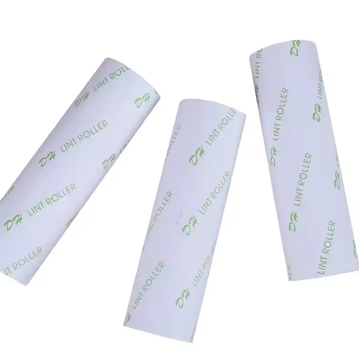 Customized Hotel Clothes Cleaning Dust 60 layers 10cm 16cm Self Adhesive Sticky Paper Pet Hair Lint Roller Refills