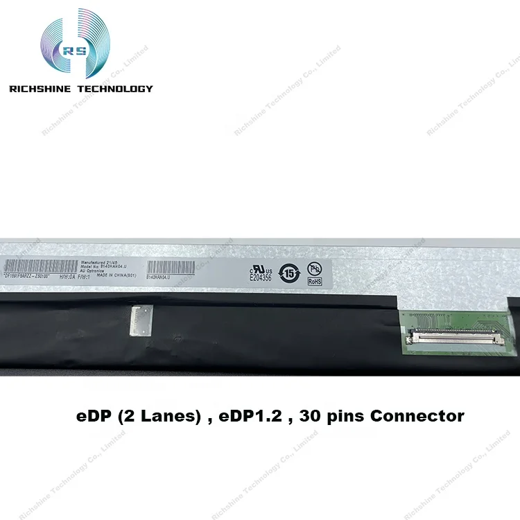 Original AUO TFT LCD Screen 14.0 inch FHD Slim laptop replacement screen eDP 30 pins B140HAN07.1 for laptop panel
