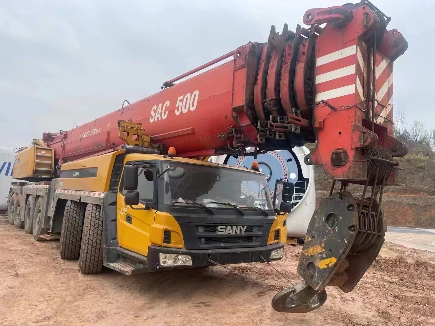 Used Truck Crane 350T Lifting CapacitySecond Hand SANY STC3500