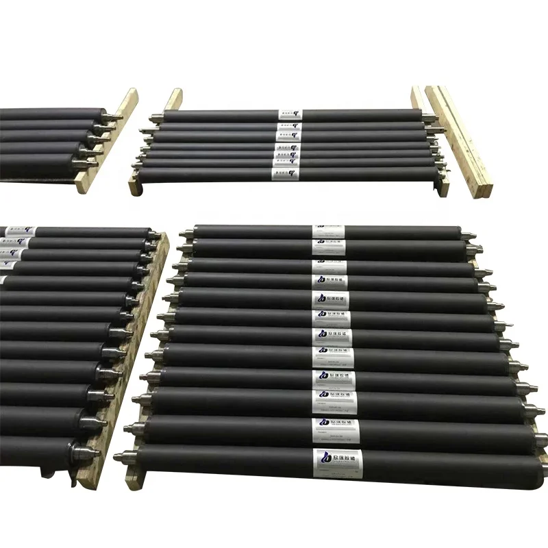 The high quality low price alcohol dampening roller printing rubber water rollers rubber roller for offset printing