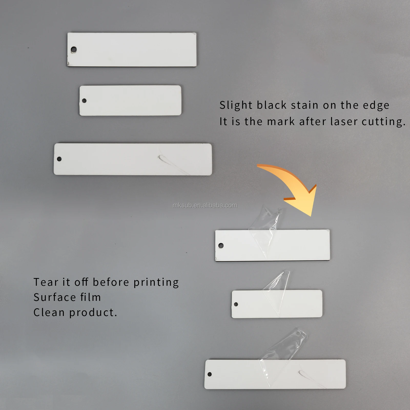 Wholesale heap Wood  Rectangle Modern Custom Sublimation Blank Heat Transfer Printing Bookmark With Tassels For Gift