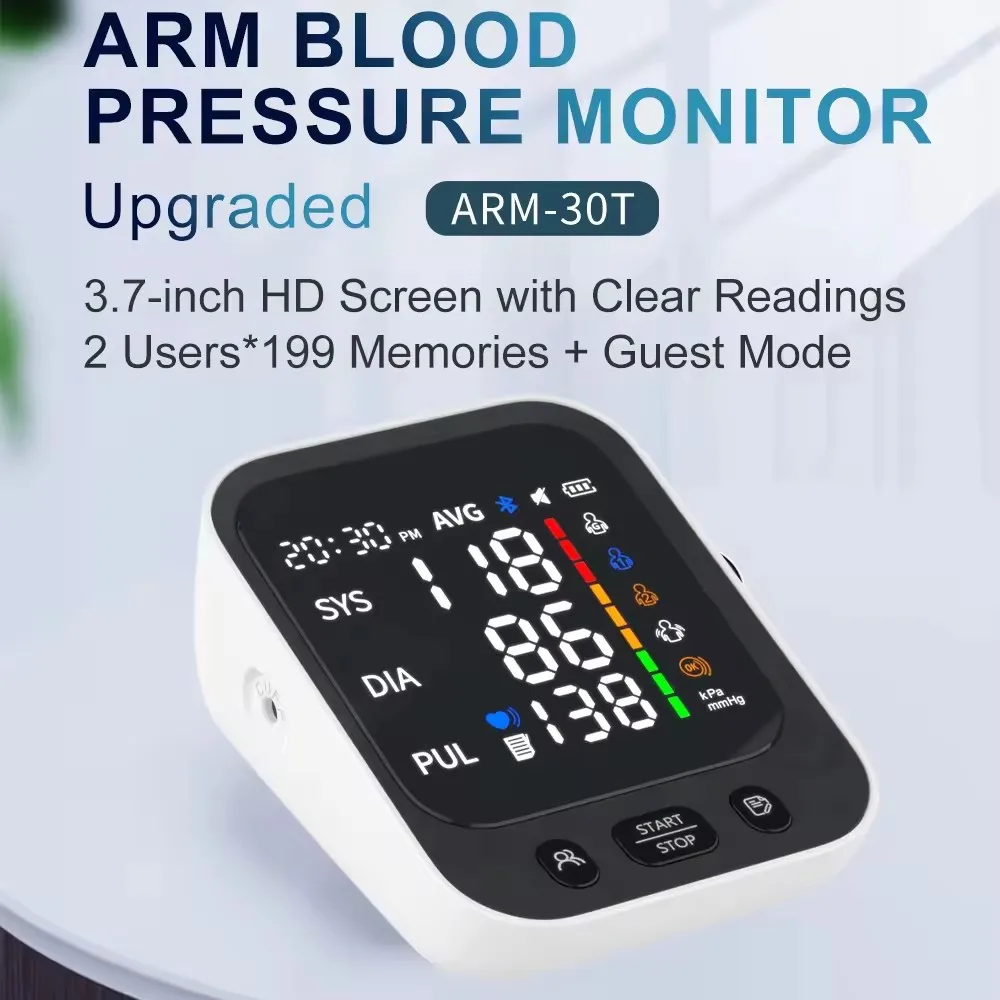 Smart Electronic Speakers Digital Automatic Blood Pressure Monitor Portable Bp Monitor Blood Pressure Machine Upper Arm