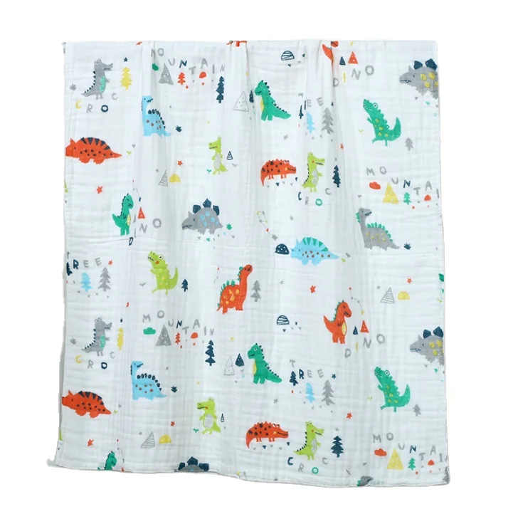 6 Layers Gauze Muslin Baby Blanket Printing Pattern