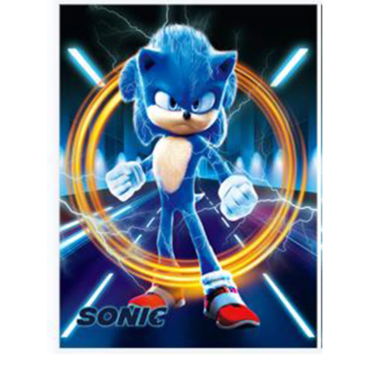 Custom art 3D lenticular printing posters wall art 3D sonic anime poster