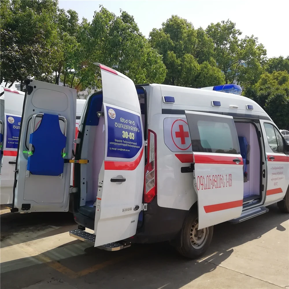 china 4 wheel negative pressure compartment patient condition monitoring ambulance car sale