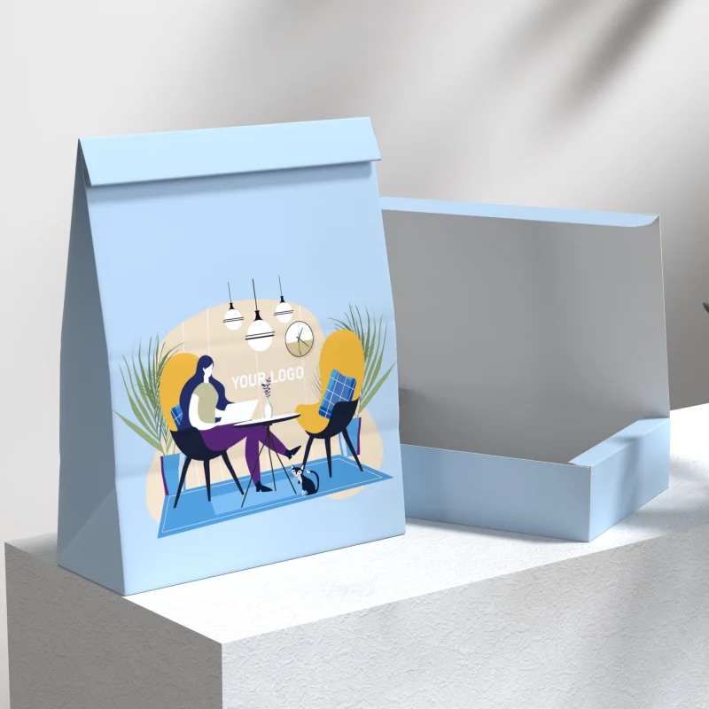Wholesale Takeawayfrench Fries Paper Box Fried Chicken Packaging Food Box Disposable Takeaway Fast Food Boxes And Bag