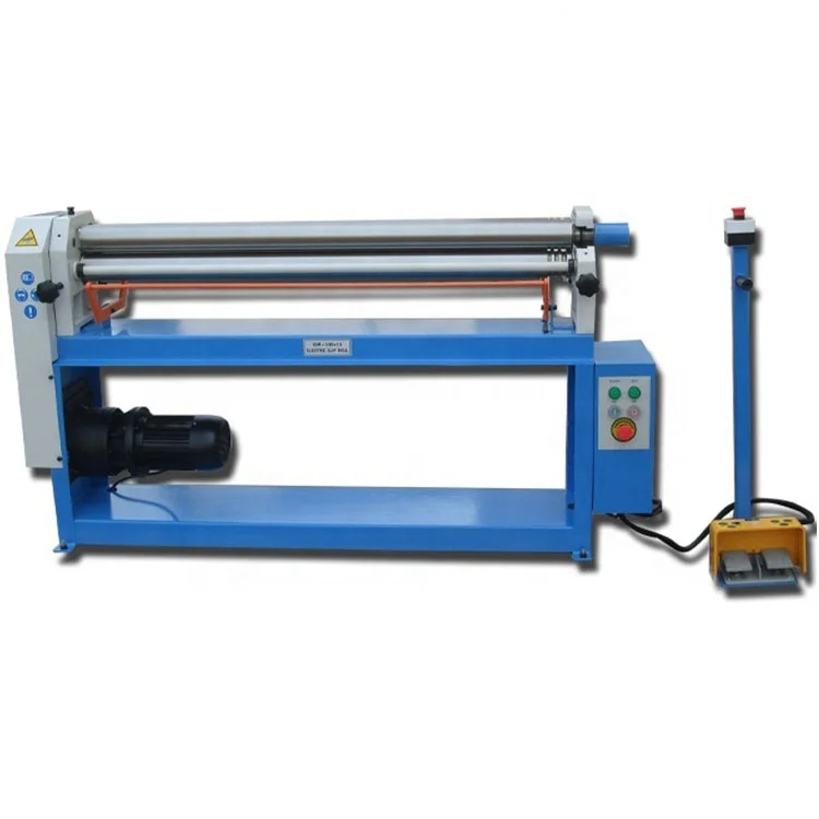 ESR-1300x1.5 electric slip roll machine and round duct bending machine motor driven rolling machine