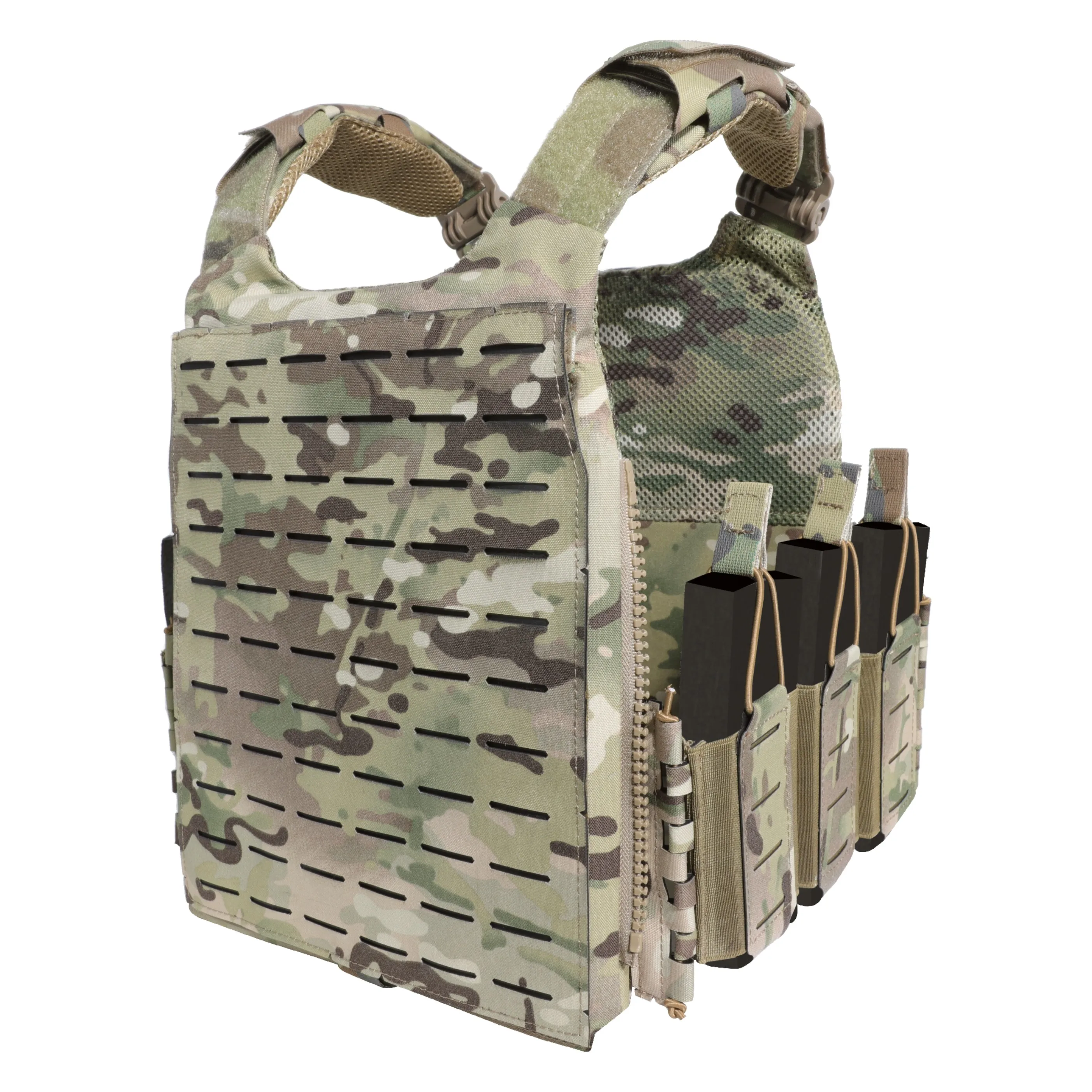 82722A5 500d cordura Tactical Vest  Laser Cut Quick release Camouflage  Plate Carrier