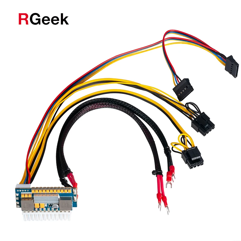  RGeek 450 Вт ITX ATX PICO PSU DC 12 В 24 контакта двойной входной модуль питания для Mini ПК компьютера с поддержкой графической