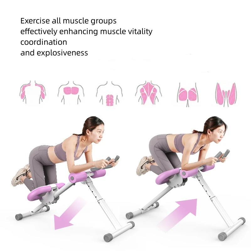 Abs Workout Equipment Abdominal Whole Body Workout Machine for Waist Core Toner Leg Thighs Buttocks Exercise Training