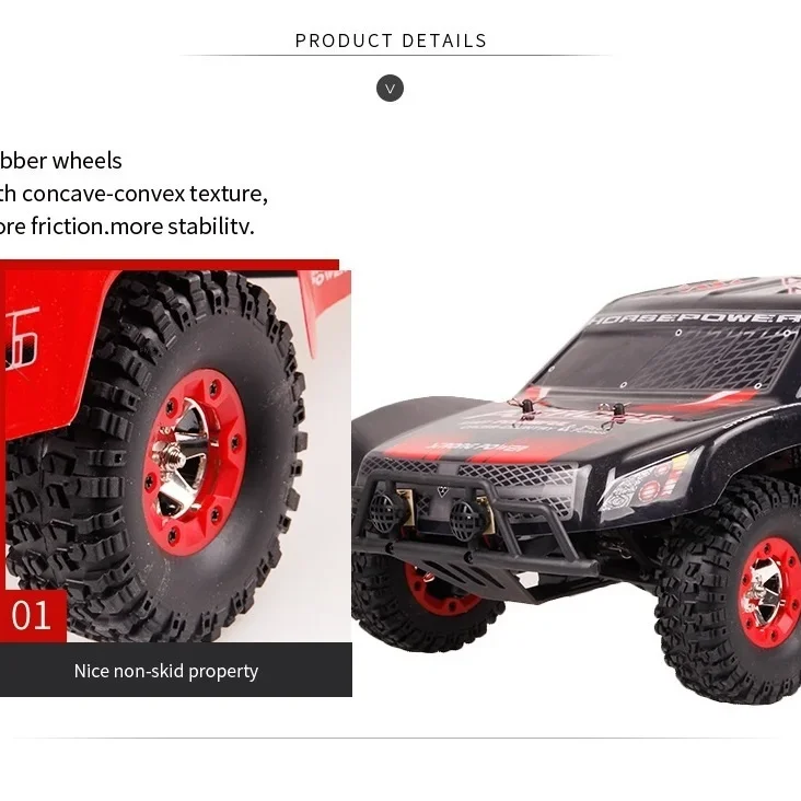 1/12 Brushed RC Car 50km/h 4WD Short Course Juguete Radio Control Toys RTR RC Car