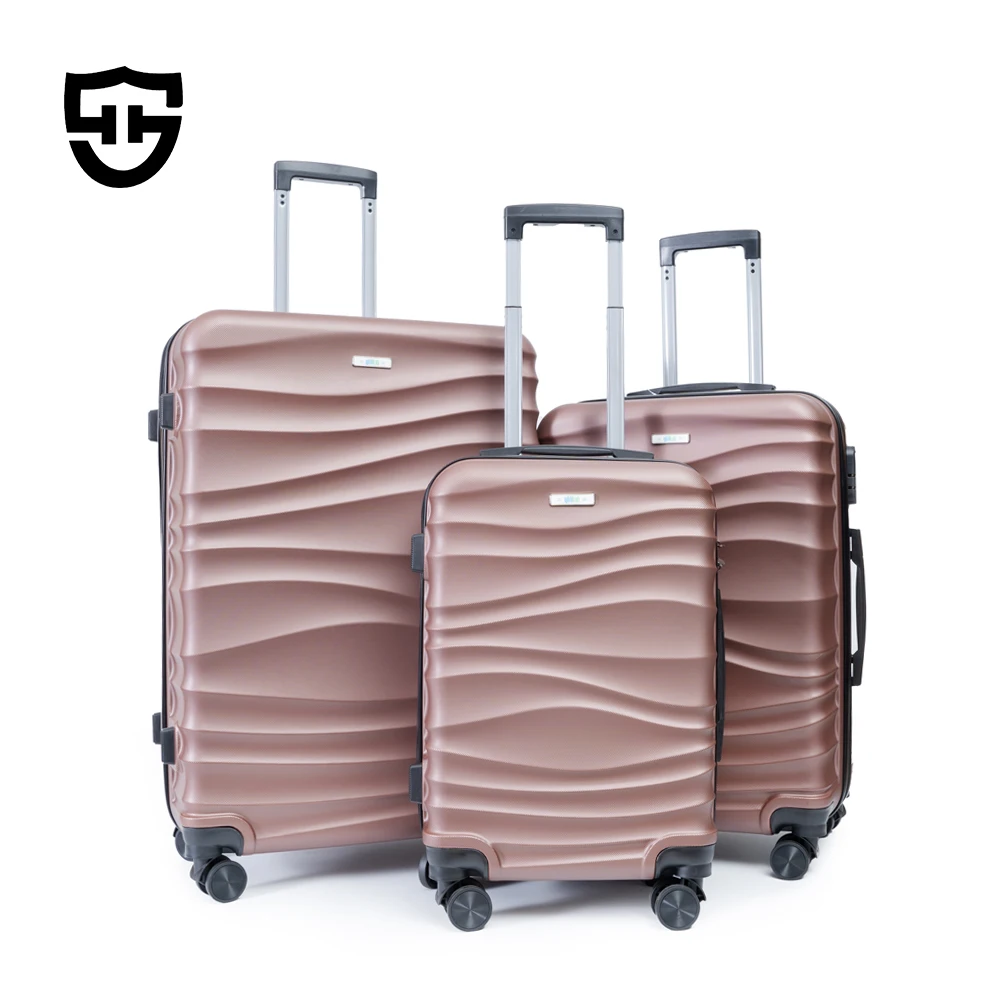 ABS material suitcase tourister luggage suitcases luggage 3 pieces set with four wheels