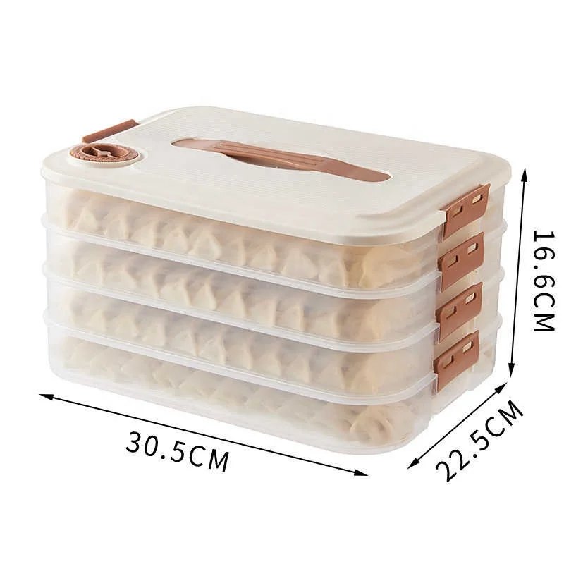 Dumpling Storage Box Freezer Box Refrigerator Frozen Dumplings Multi-layer Food-grade Household Preservation Box