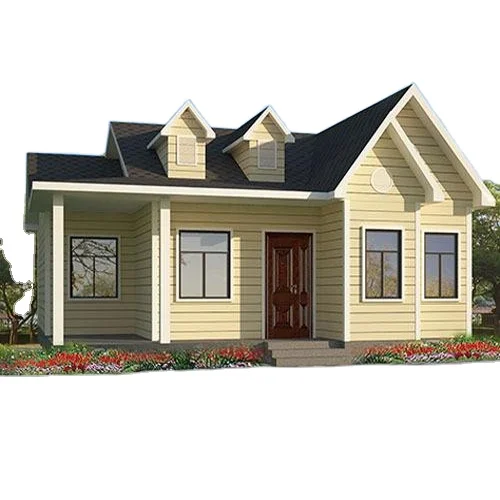 One Storey Customized Fast Construction Light Steel Structure Prefabricated House Villa