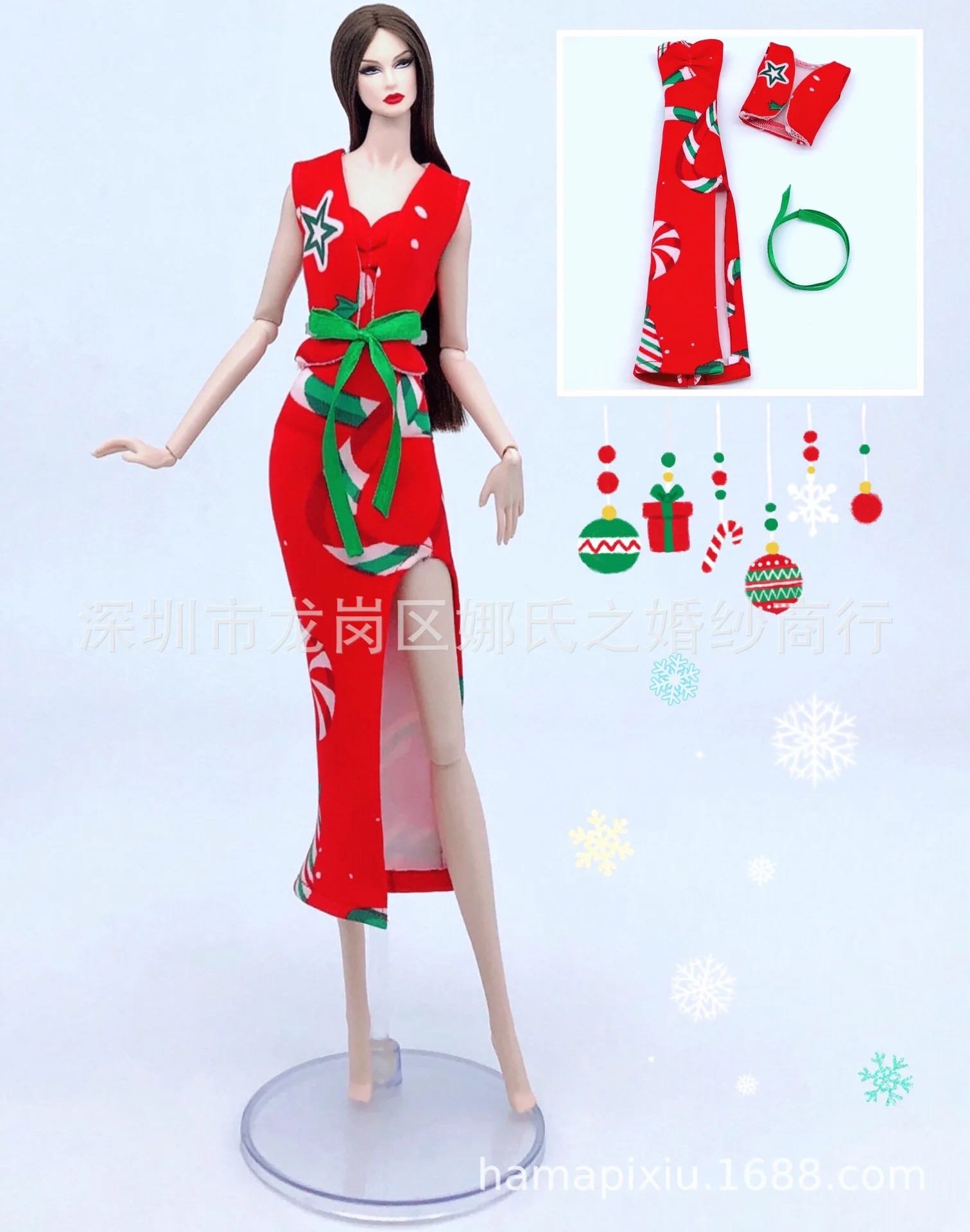 Two-piece European and American fashion dress-up toys can be Barbie doll set clothing fashion Amazon cross-border Hot sale