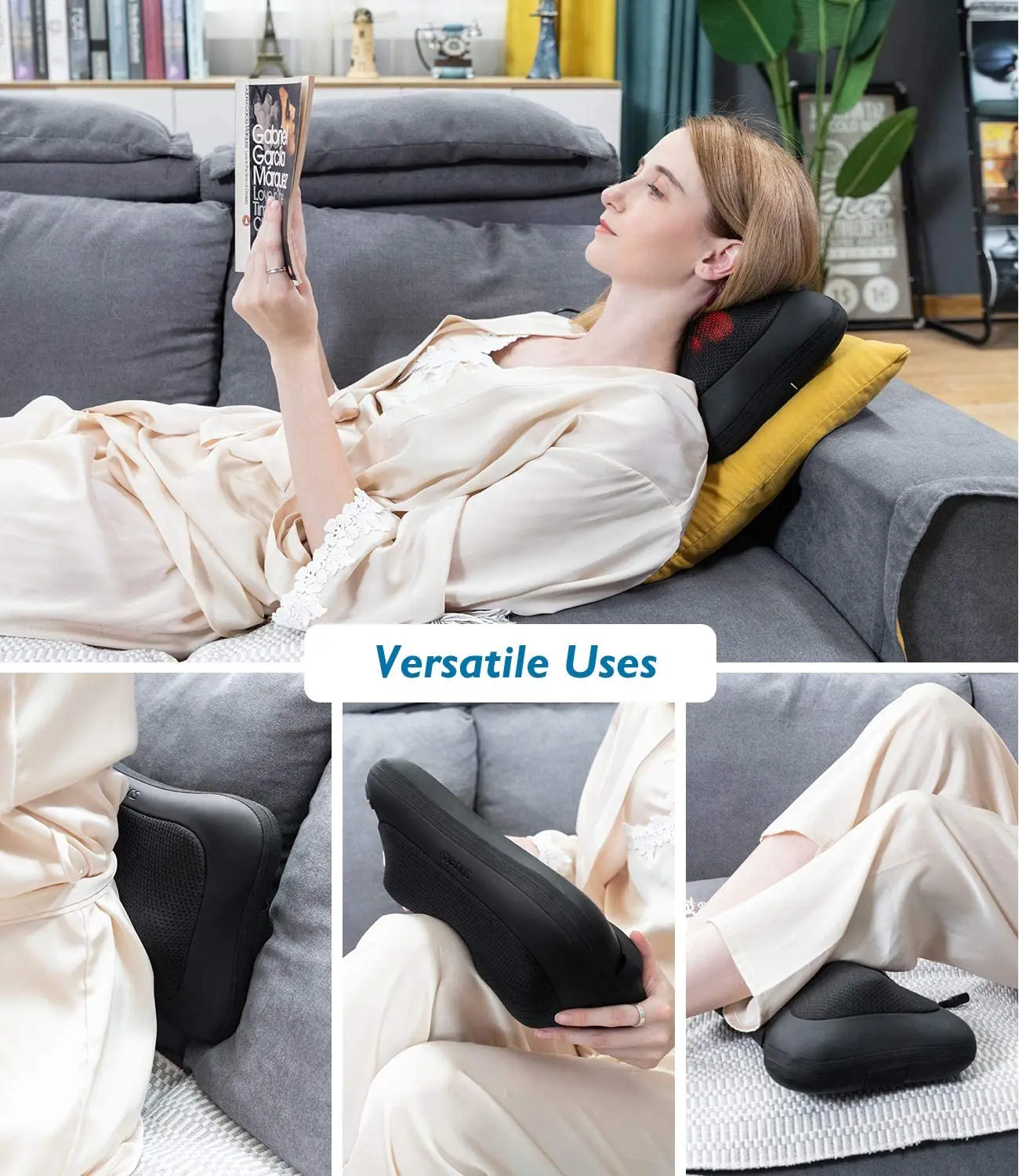 On Sales Cheap Massage Pillow Kneading Heating Neck Back Shoulder Waist Buttock Massage Pillow