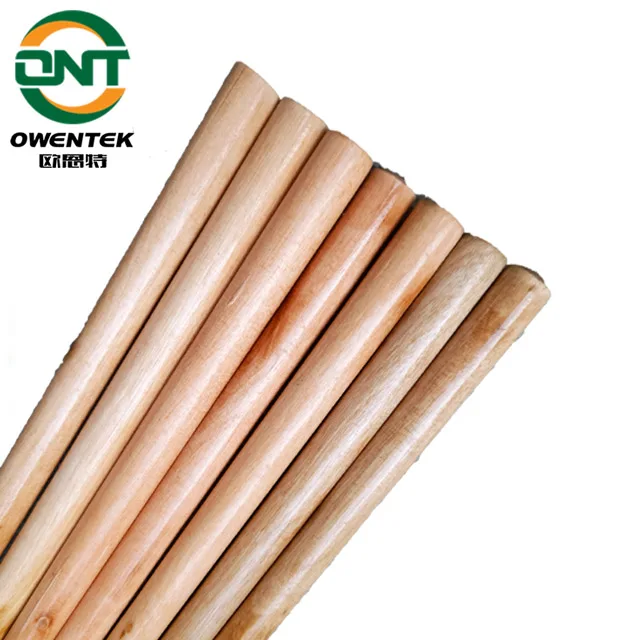 2024 Best Quality Wholesale Wooden broom stick Mop  varnished wooden painted broom handle and dustpan set