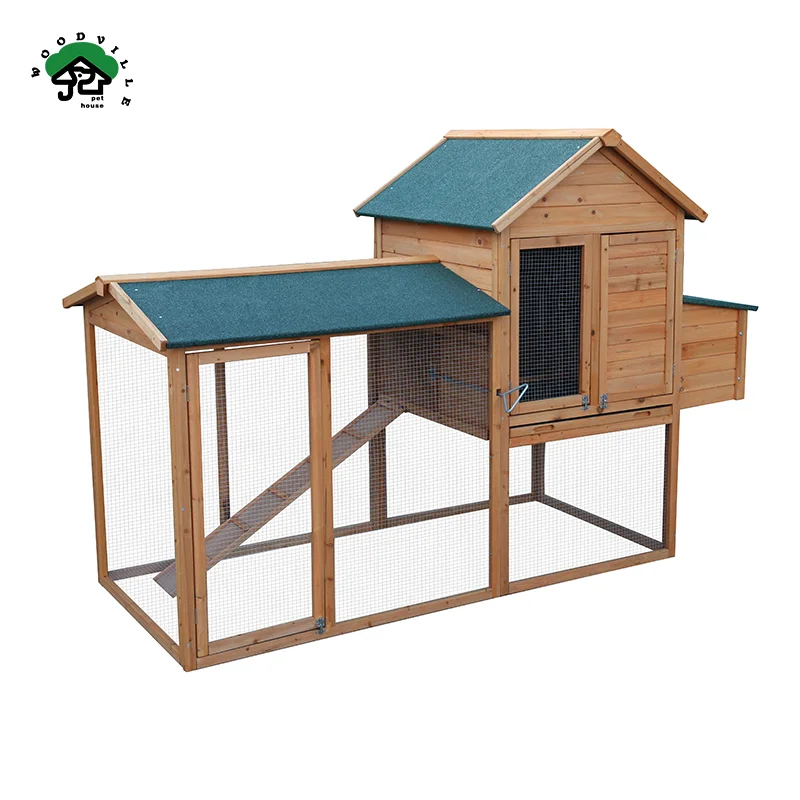 WoodVille High Quality Outdoor Animal Cages Wooden Large Chicken Coop