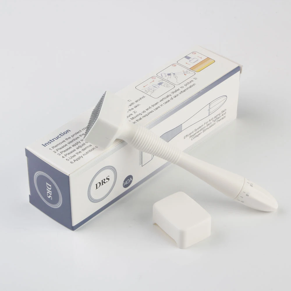2024 Drs 140 Needle Stainless Steel Face Roller Derma Stamp 0.5mm Facial Care Pen