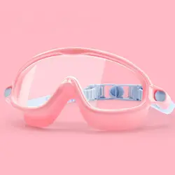swimming  glasses wide view frame eyewear Anti scratch colorful Anti UV swimming goggles for kids 3-15