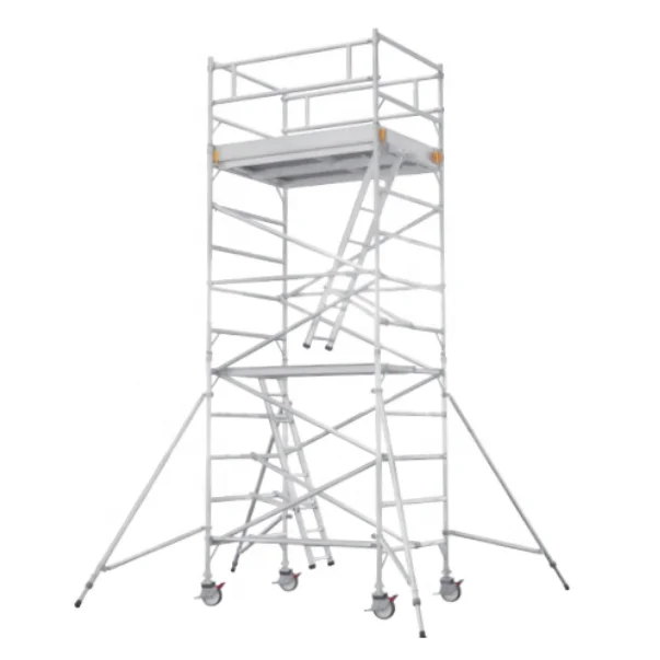 Wholesale price double width portable aluminum scaffolding for construction aluminum aluminum folding scaffold ladder