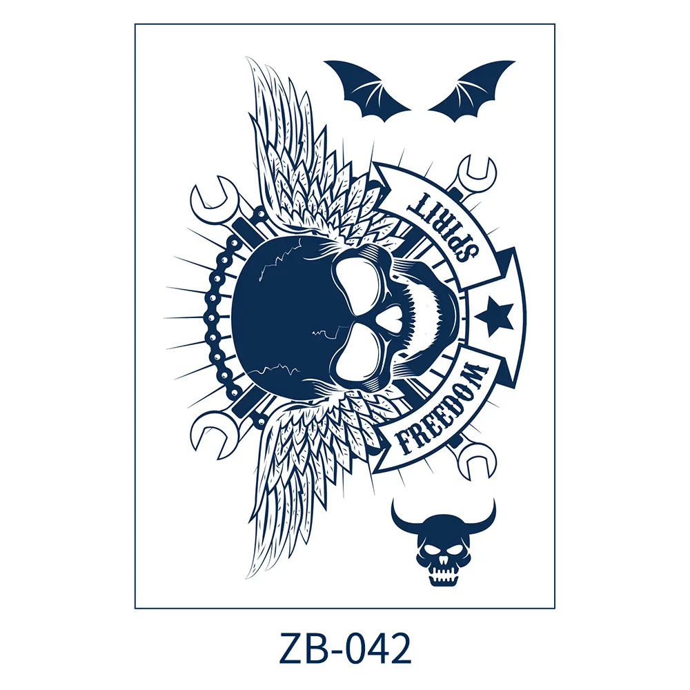 Semi-Permanent Male And Female Plants Tattooed Vegetation Eagle Tattoo Sticker