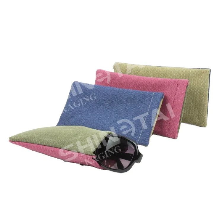 Складной футляр для очков ручной работы модный тканевый чехол солнцезащитных с простым зажимом