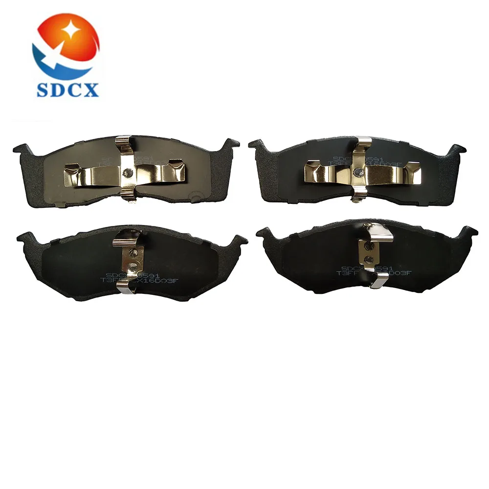 SDCX D591 4728124 04850699AA 5014527AA 04797568 OEM Supplier Ceramic Brake Pads for Chrysler Dodge Hawk