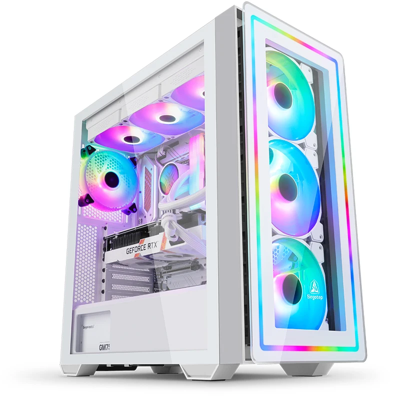 Segotep ATX Tower 390MM GPU Aluminium Panel CPU PC Computer Gaming Case Desktop Cabinet Gamer Chassis