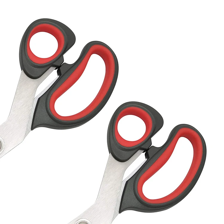 Multipurpose 2 Pack Scissors Set Office Scissors Household Sewing Tailor Scissors With Soft Grip Handle For Home Office Kitchen