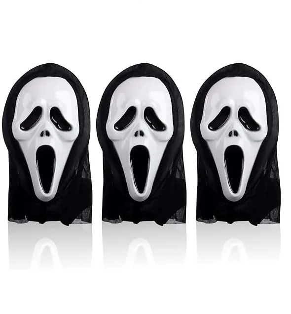 Scream Horror Movie Mask Halloween Fancy Dress Adults Costume Scary  Mask Party Accessory Supplies