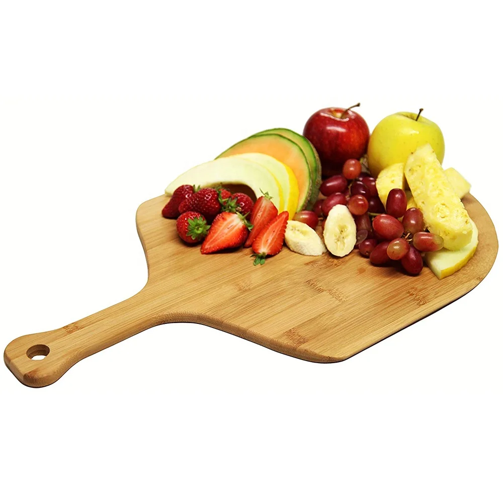 Amazon Hot Sell Style Wholesale Custom Bamboo Pizza Cutter Cutting Board Pizza Boards