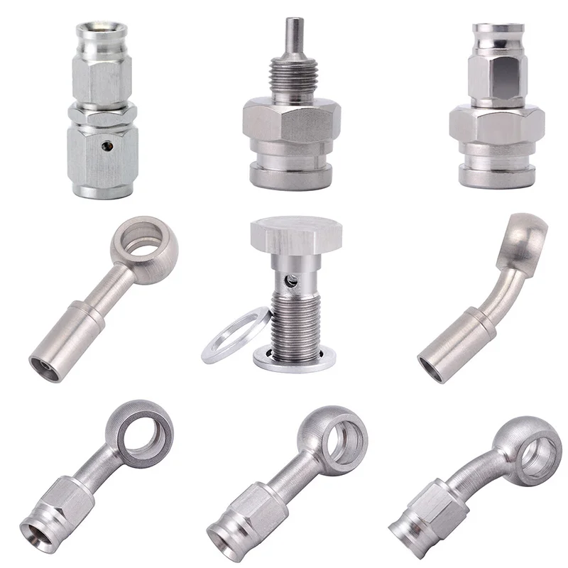 Custom manufacture hydraulic banjo brake hose end fitting