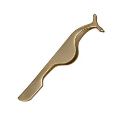 wholesale High Quality Rose Gold Stainless Steel Eyelash Tweezers False Eyelash Applicator Make Up Tools Eyebrow Tweezer