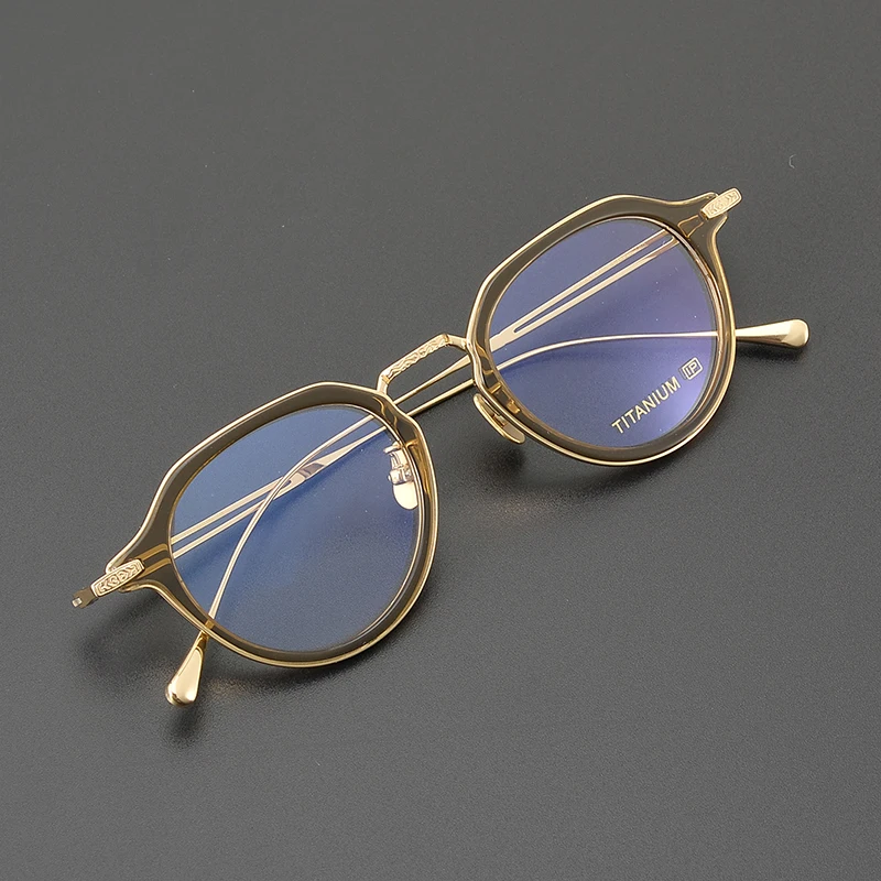 Chinese designer autumn Suzhou garden style titanium grain craft nearsighted eye frame ink Jiangnan sentiment