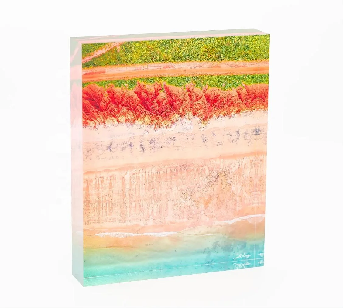Custom Acrylic Block Clear UV Printing Acrylic Block Custom Acrylic Sign Stand Picture Block