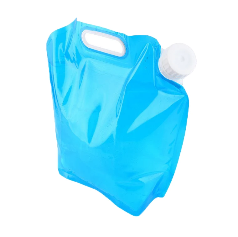 Plastic Foldable Outdoor Water Bag Outdoor Camping 5L Bpa Free Foldable Alkaline Water Bags For Drinking