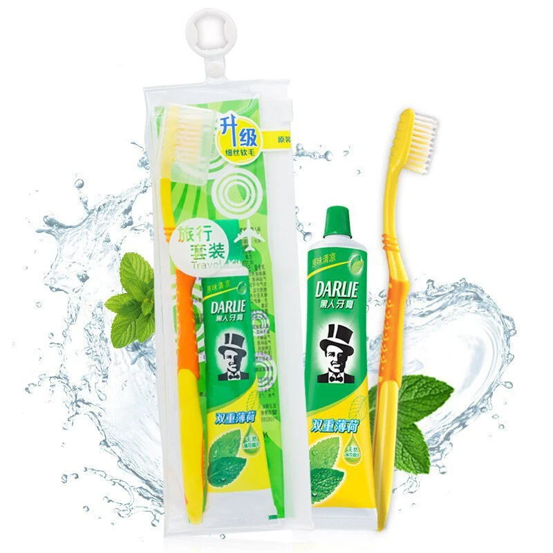 Customizable Clear Transparent PVC Ziplock Bag Heat-Sealed Kids Adult Toothbrush Holder Traveling Dental Packaging Case made EVA