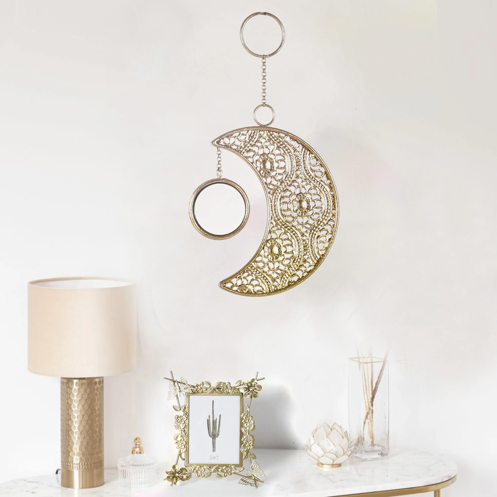 OEM ODM PS Frame Photo  Wholesale Customized Butterflies and flower 5*7Inch  photo frame gold