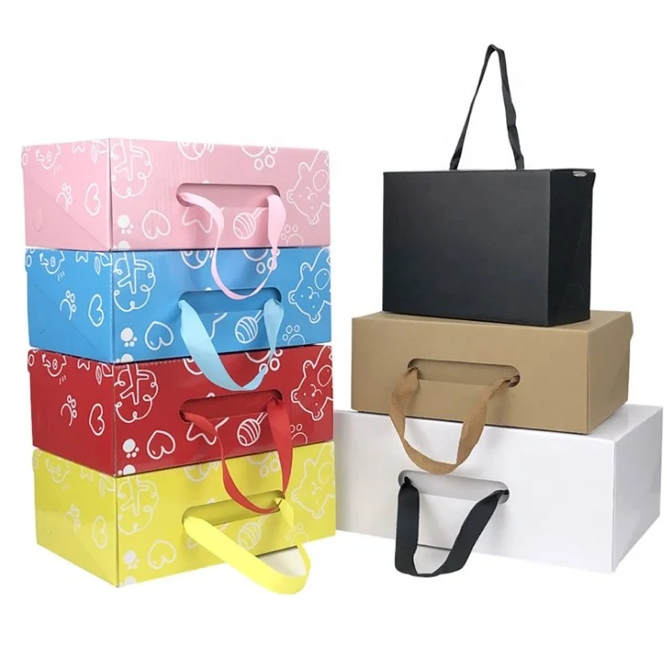 
Wholesale High Quality Custom Printing Carton Cardboard Storage Box Corrugated Board Shoes Box Packaging Paper Box 