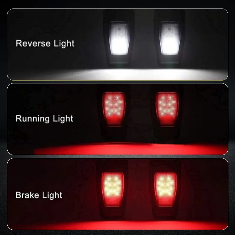 Window Glass Hinge Cover Brake Lights Led Tail Light Jk Tailgate Hinge Light For Jeep Wrangler Jk 2007-2017