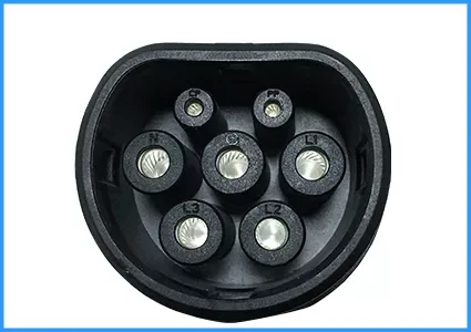 Водонепроницаемая аккумуляторная батарея LNLEE IEC 62196 2 8 'с ЖК-дисплеем 7 кВт для домашнего использования
