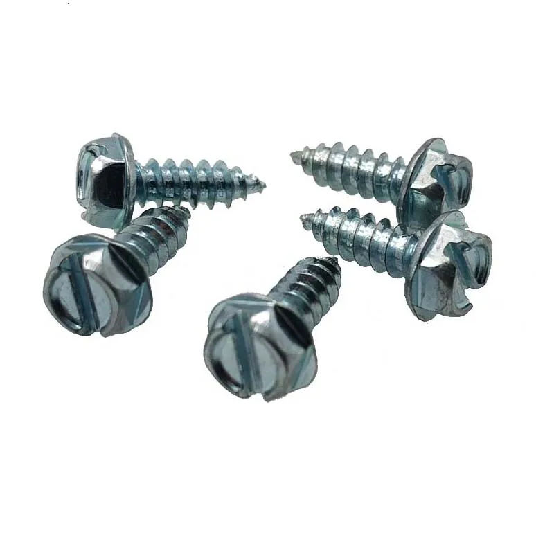ansi standards 1/4 slotted hex washer head self tapping screw for sheet metal